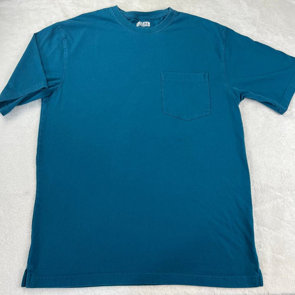 Duluth Trading Co Longtail Pocket T Shirt Men's size Medium Blue